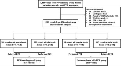 Prognostic significance of compliance with fractional flow reserve guidance on diverse vessel-related clinical outcomes